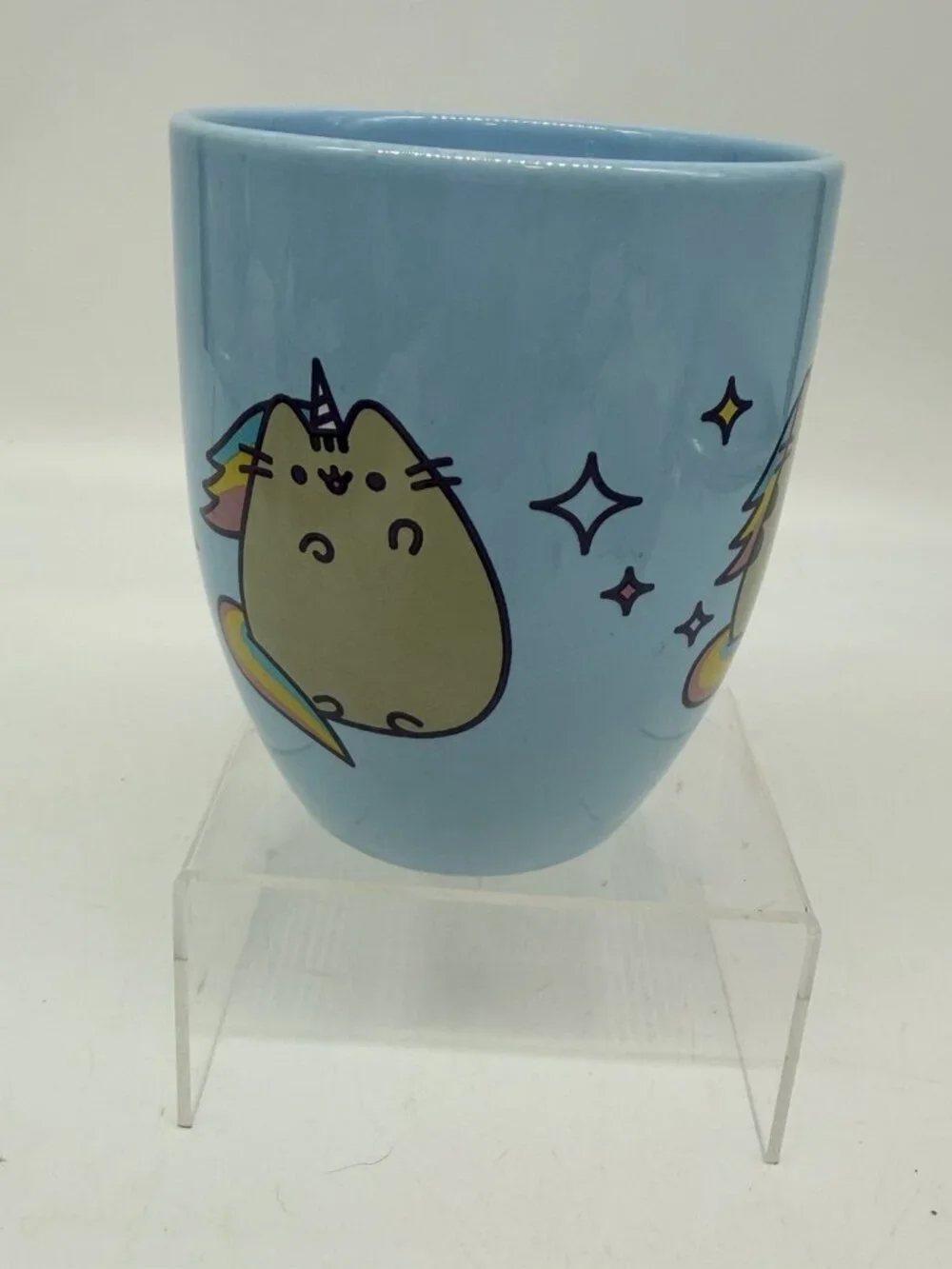Pusheen The Cat Unicorn Pusheenicorn Light Blue Mug- 2023 Purple Crystal Star